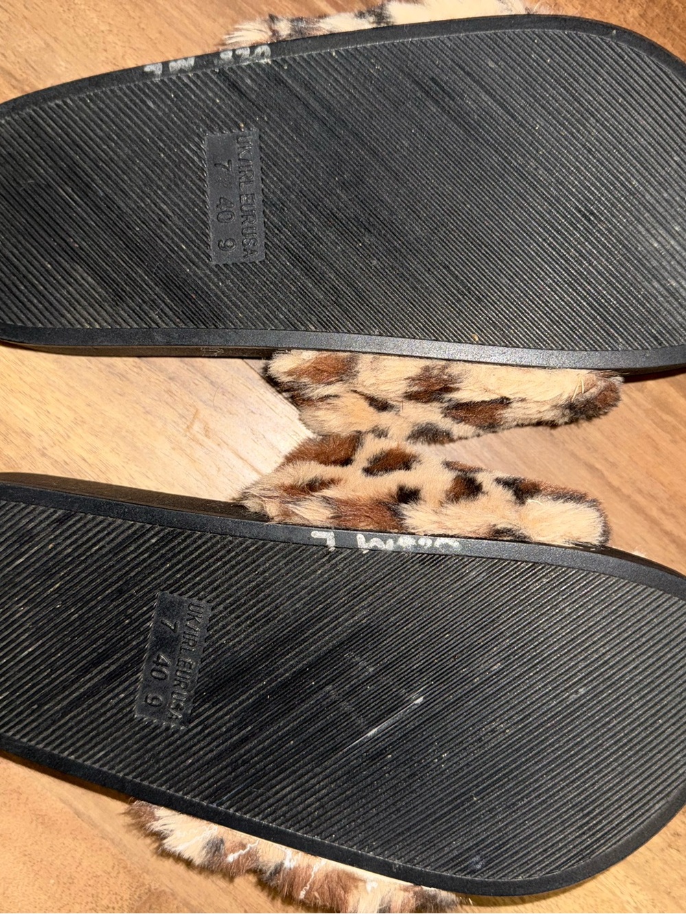 Steve Madden Leopard Print Faux Fur Slide Sandals - Brown Tan Black - Picture 5 of 10